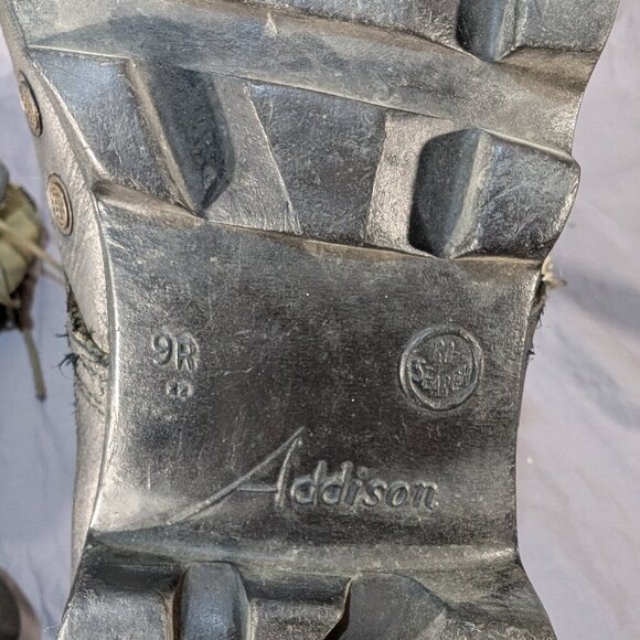 Vintage US Army Vietnam Era Green Canvas & Leather Jungle Combat Boots - Men's 9 - Picture 12 of 12